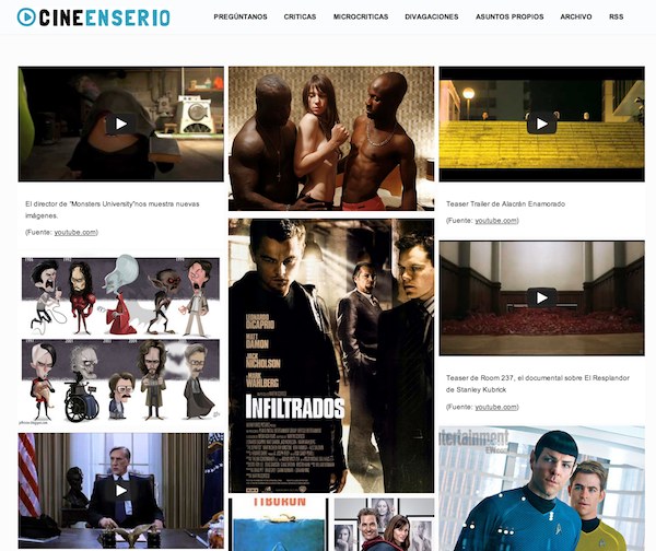 Novedades en Cine en Serio: nuevo diseño, nuevas actualizaciones y un podcast